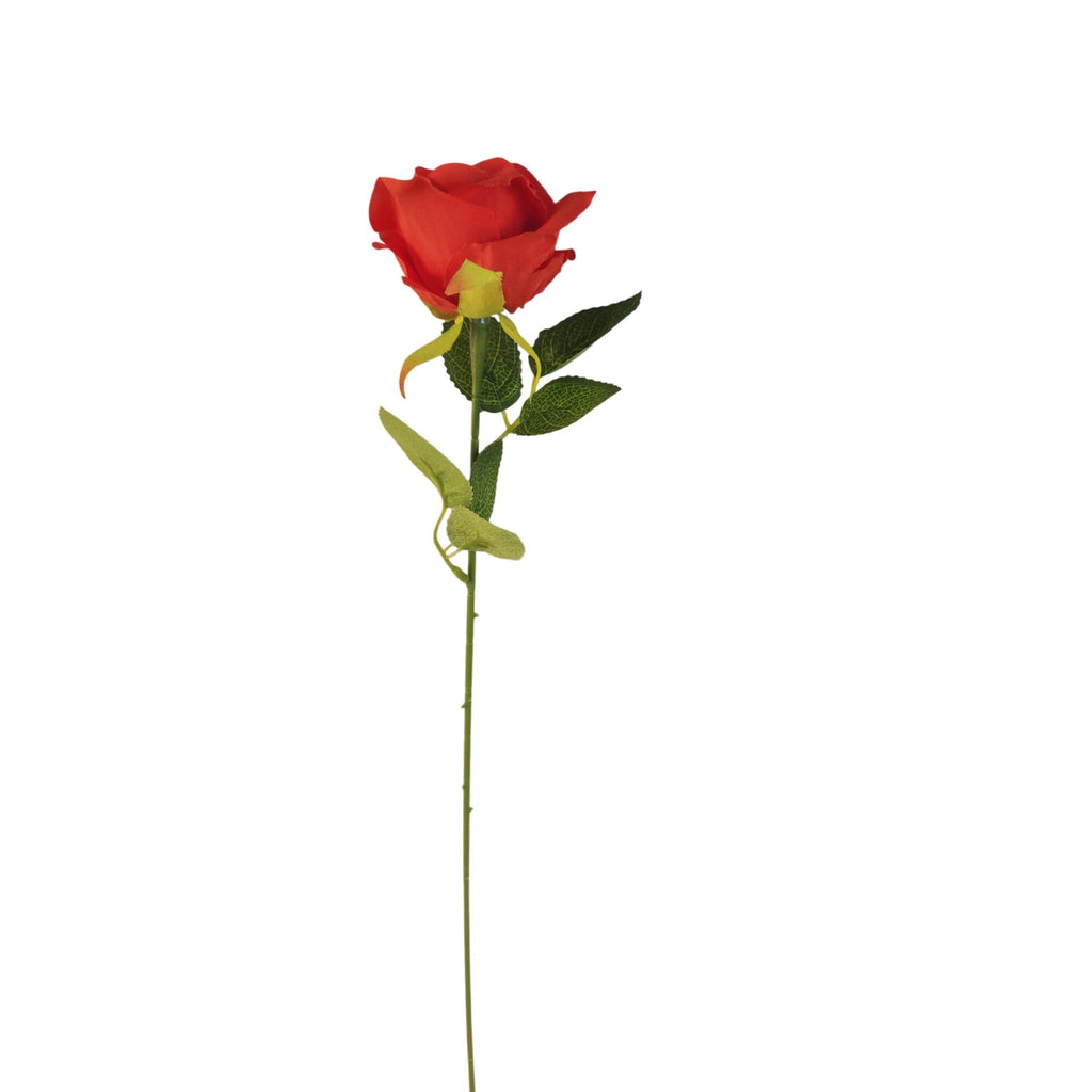 Set of 6 Red Rose Stems Faux Roses Artificial Red Flowers Romantic Wedding Farmhouse Decor 20 Inch