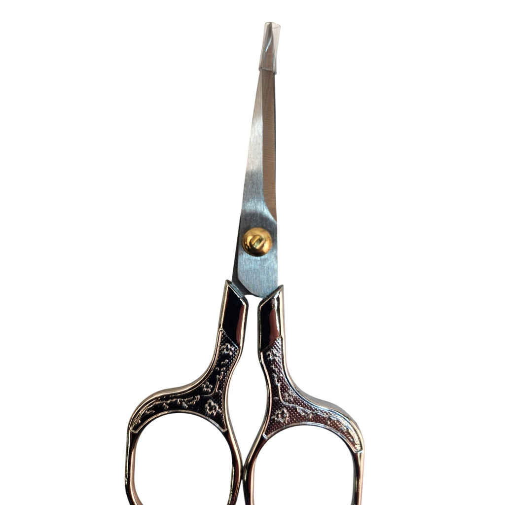 Ornate Embroidery Scissors Silver Handle Vintage Sewing Shears 5 Inch Craft Tool