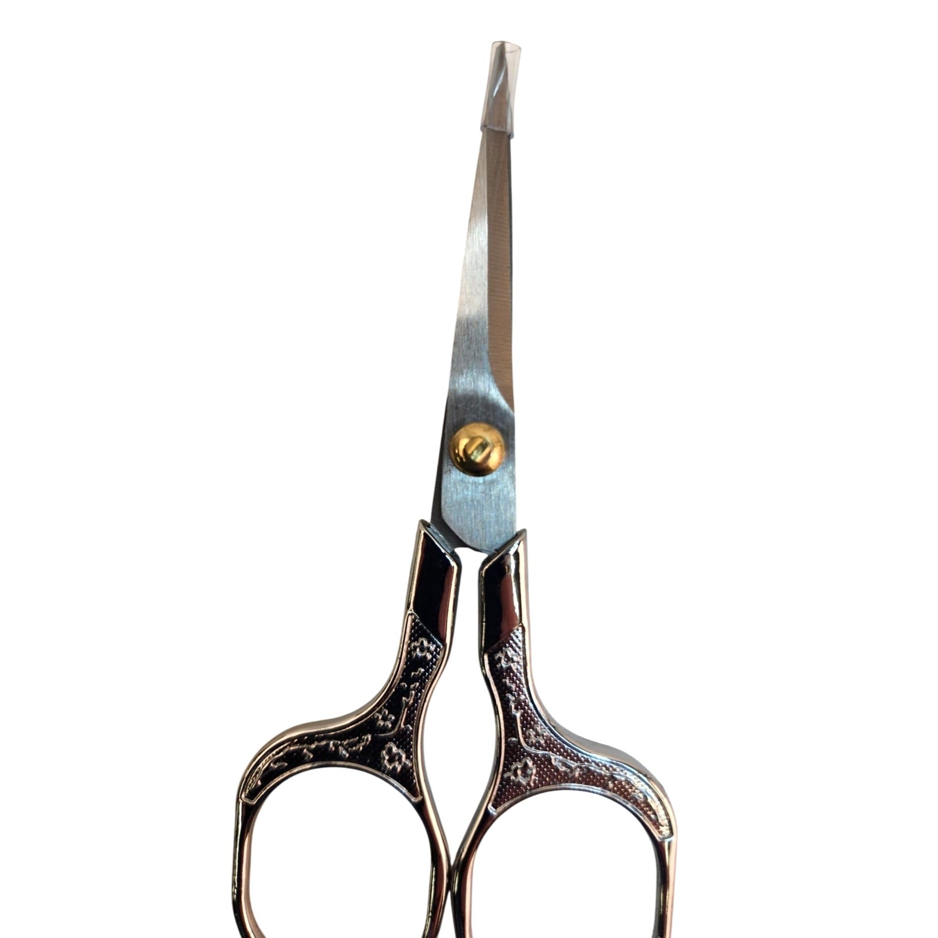 Ornate Embroidery Scissors Silver Handle Vintage Sewing Shears 5 Inch Craft Tool