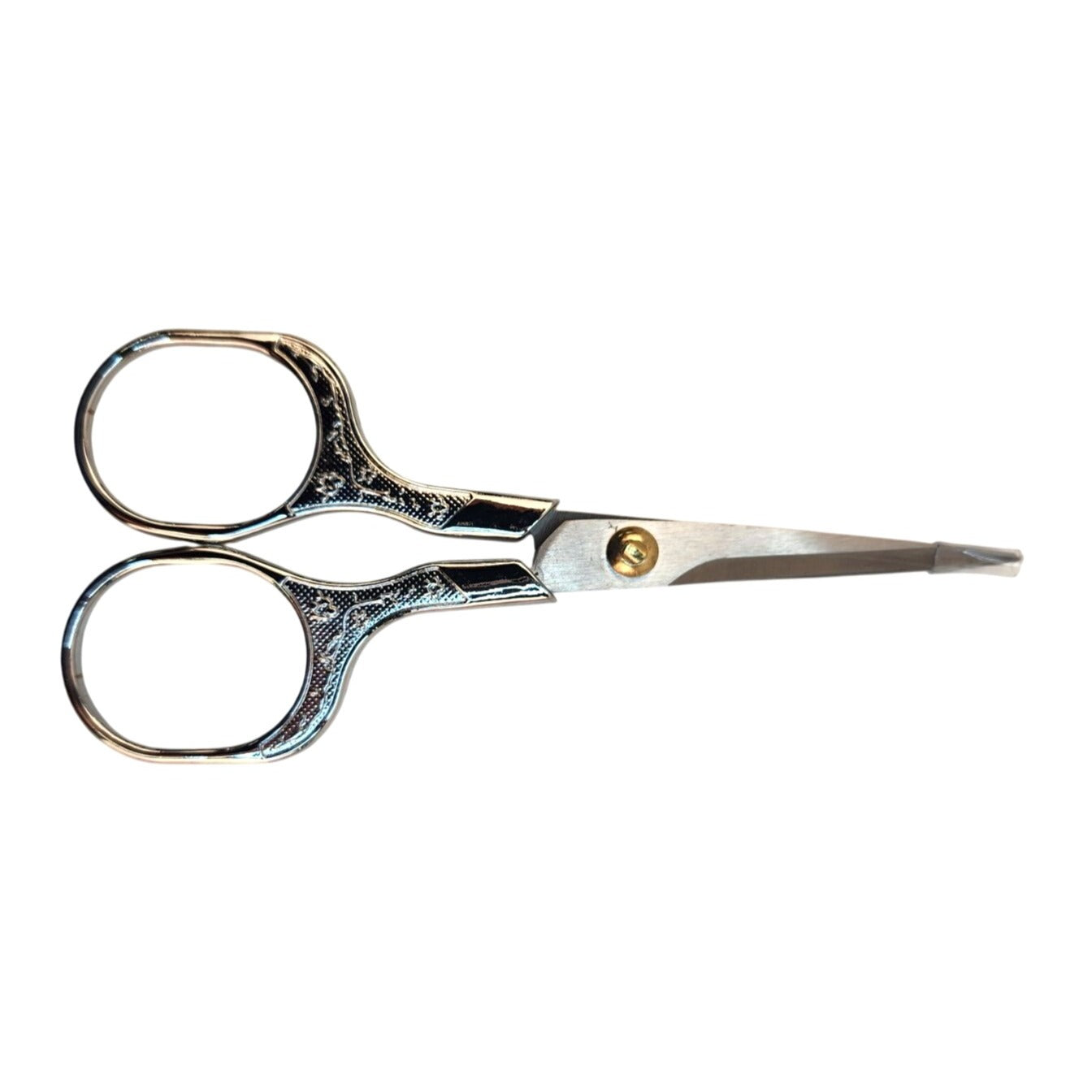 Ornate Embroidery Scissors Silver Handle Vintage Sewing Shears 5 Inch Craft Tool