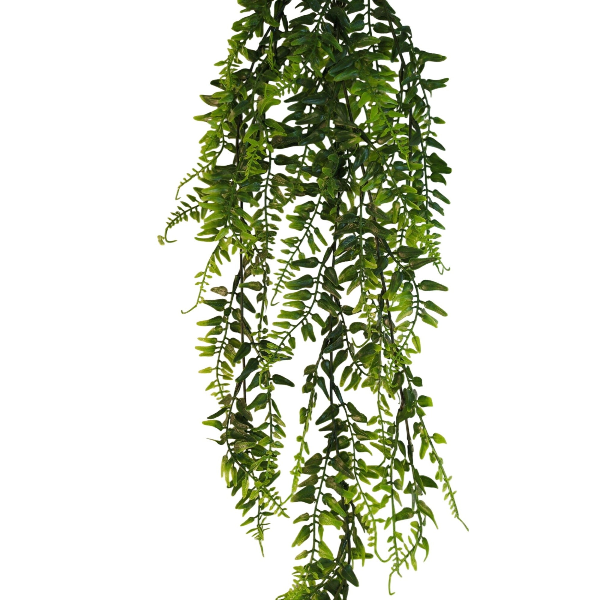 Artificial Hanging Fern Greenery Set of 2 Faux Trailing Fern Bushes Wedding Decor Farmhouse Decor 27 Inch