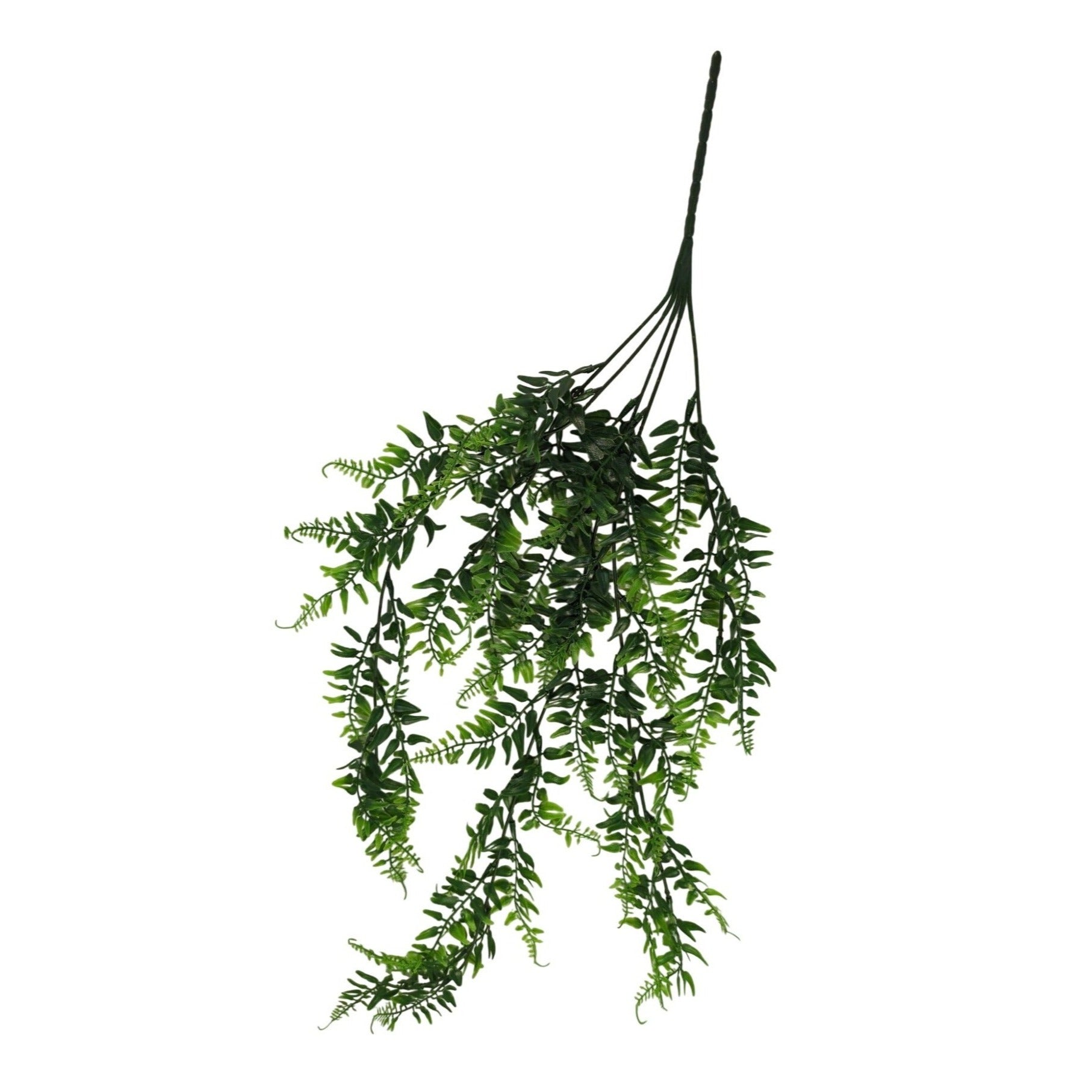 Artificial Hanging Fern Greenery Set of 2 Faux Trailing Fern Bushes Wedding Decor Farmhouse Decor 27 Inch