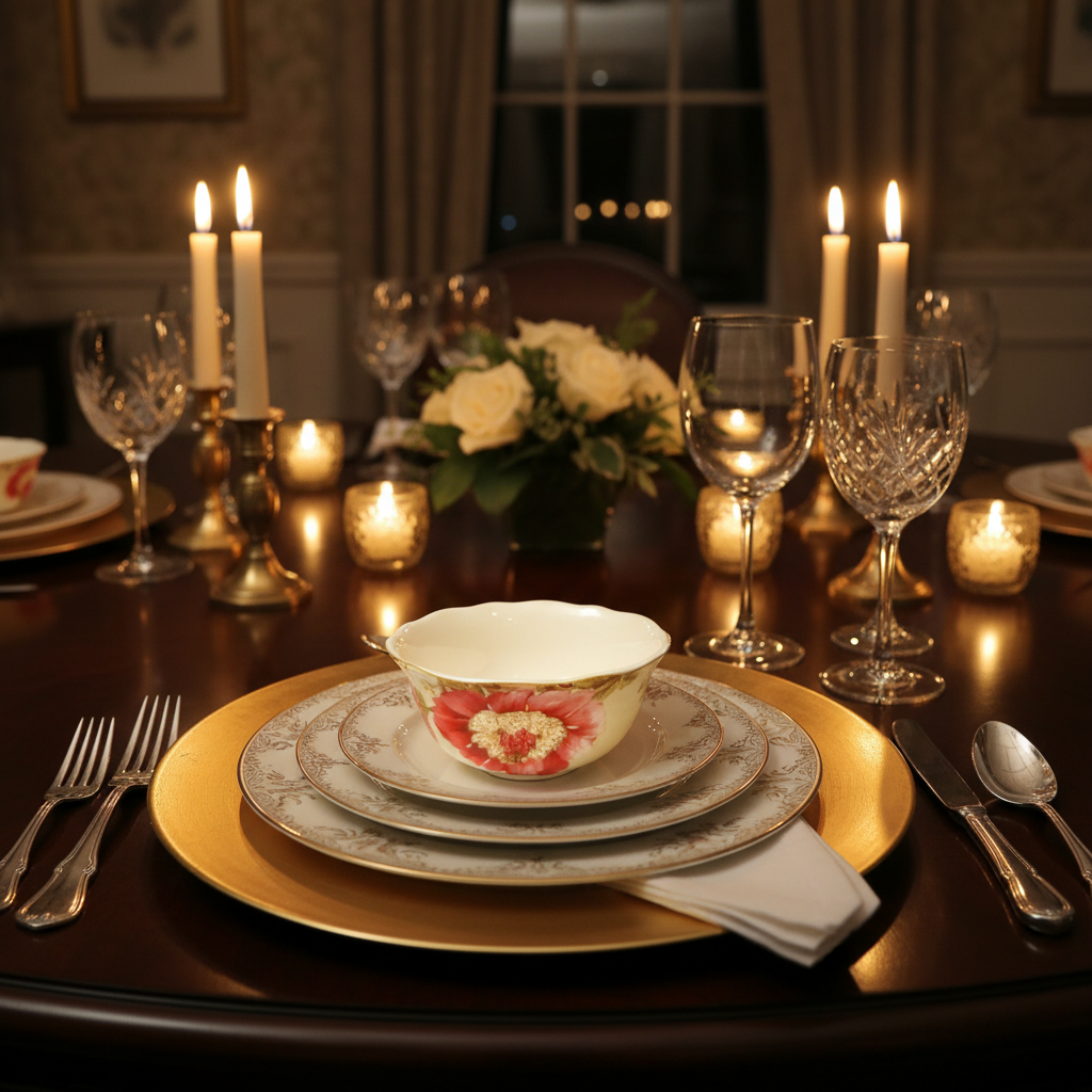 Elegant Dinner Place Setting