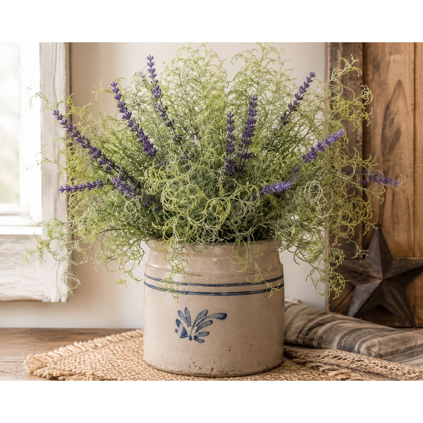 Artificial Fern Bundle Faux Rosemary Greenery UV Resistant Farmhouse Decor Rustic Table Centerpiece Wedding Bouquet Filler