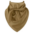 Camel Brown Wild Rag Scarf 35x35 Satin Western Cowgirl Cowboy Bandana