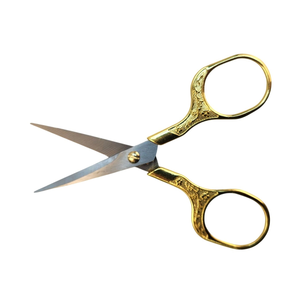 Gold Silver Embroidery Scissors, 5 Inch Stainless Steel Thread Snips