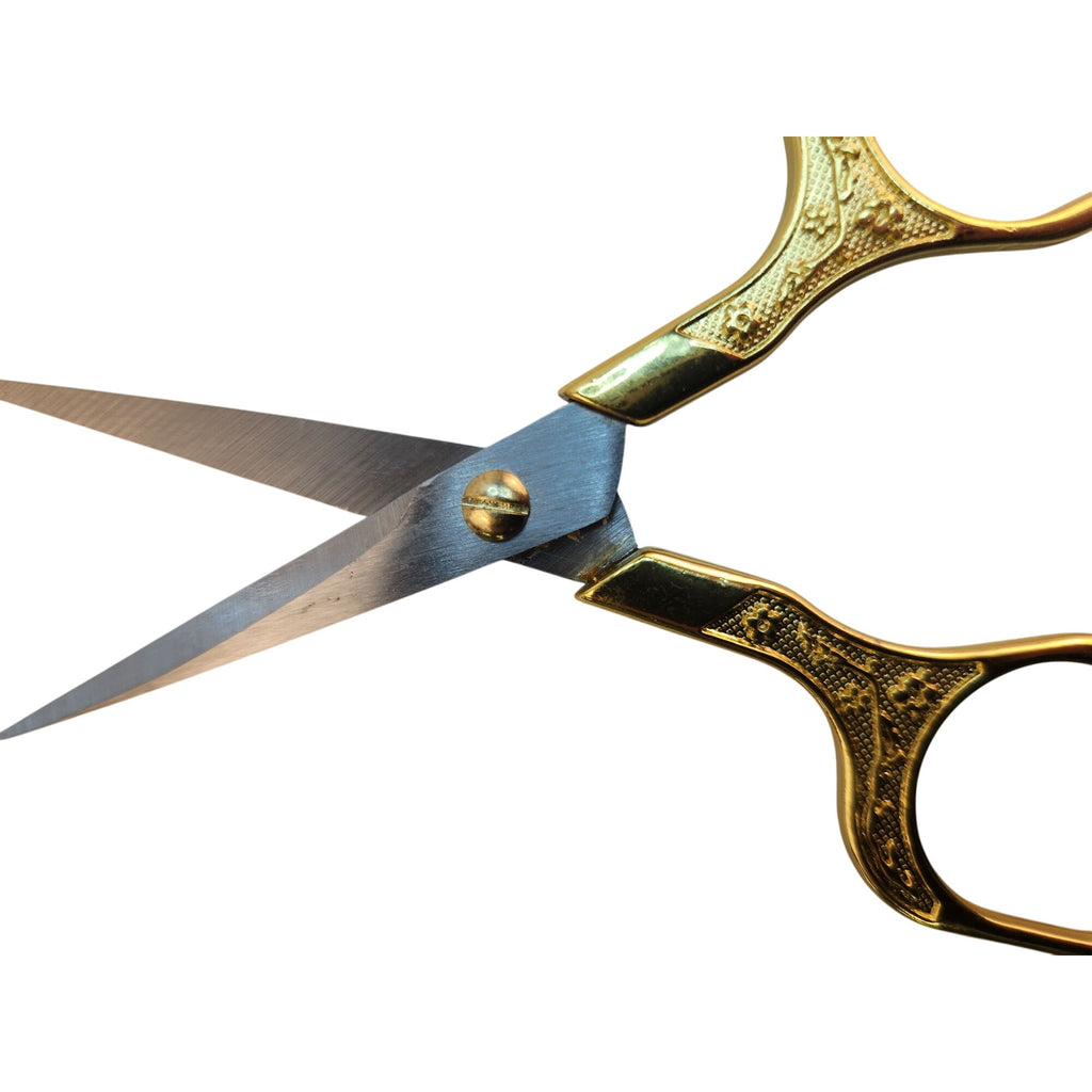 Gold Silver Embroidery Scissors, 5 Inch Stainless Steel Thread Snips