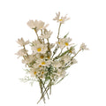 White Faux Daisy Stem 20 Inch Artificial Wildflower Set of 6 Farmhouse Floral Decor