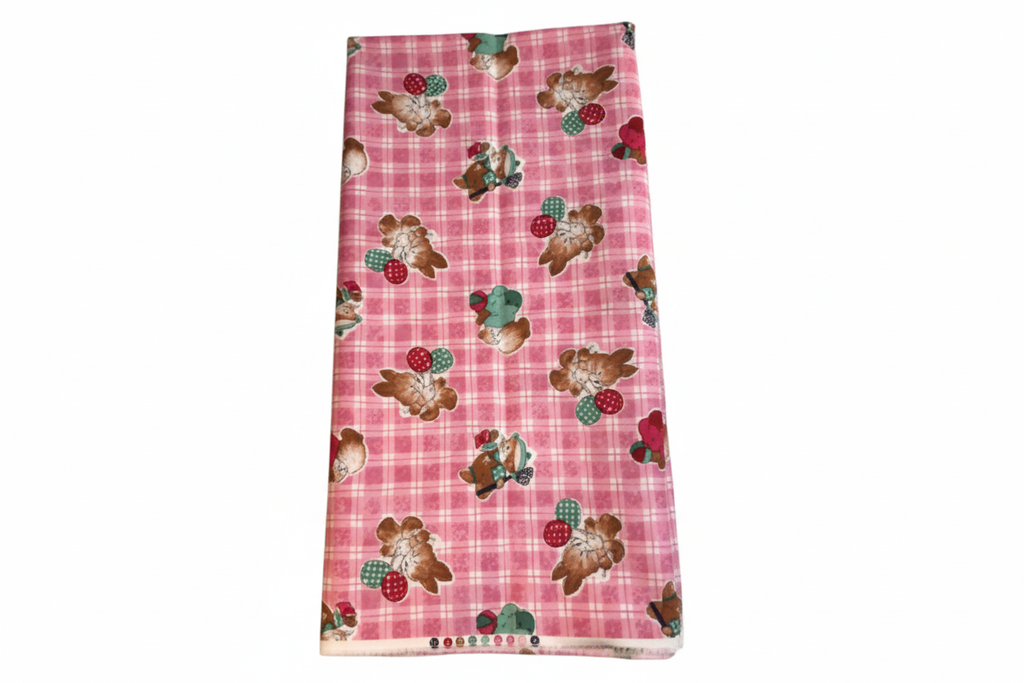 Folded fabric showing dimensions