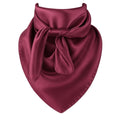 Plum Purple Wild Rag Scarf 23x23" Satin Western Accessory Cowgirl or Cowboy