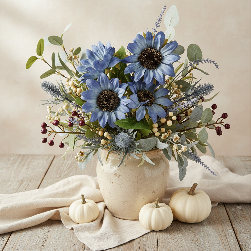 French-country blue style image