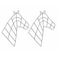 Horse Wreath Frame Set of 2 Mini Pony Wire Form Western Decor DIY Wreath Base Farmhouse Country Front Door Decor