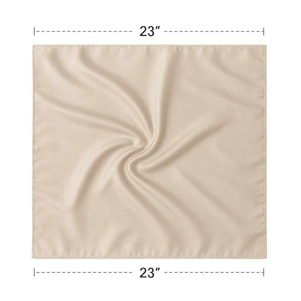 Tan Wild Rag Large Scarf 23x23" Western Accessory Cowgirl or Cowboy