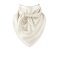 Beige bandana with a bow on a white background