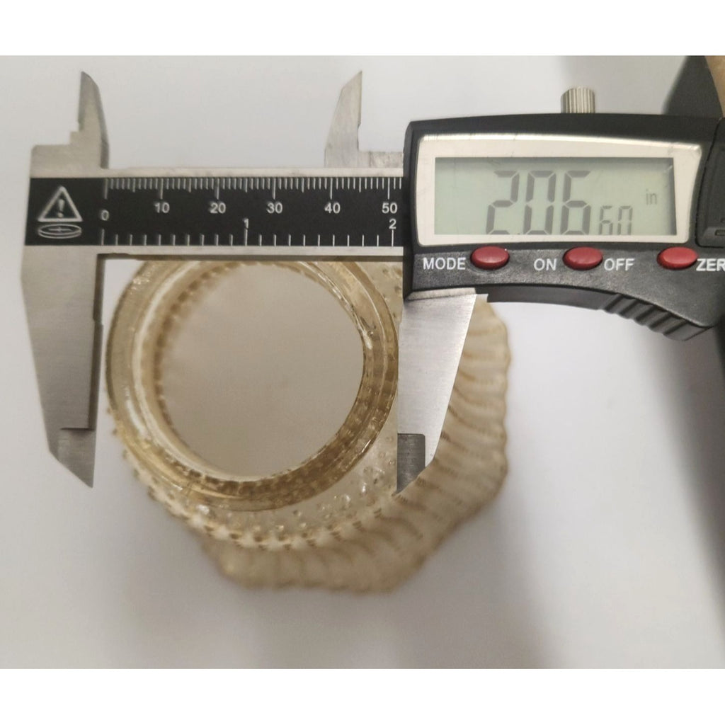 Vintage Iridescent Beaded Ribbed Glass Lamp Shade Sconce Chandelier 4.5 Inch