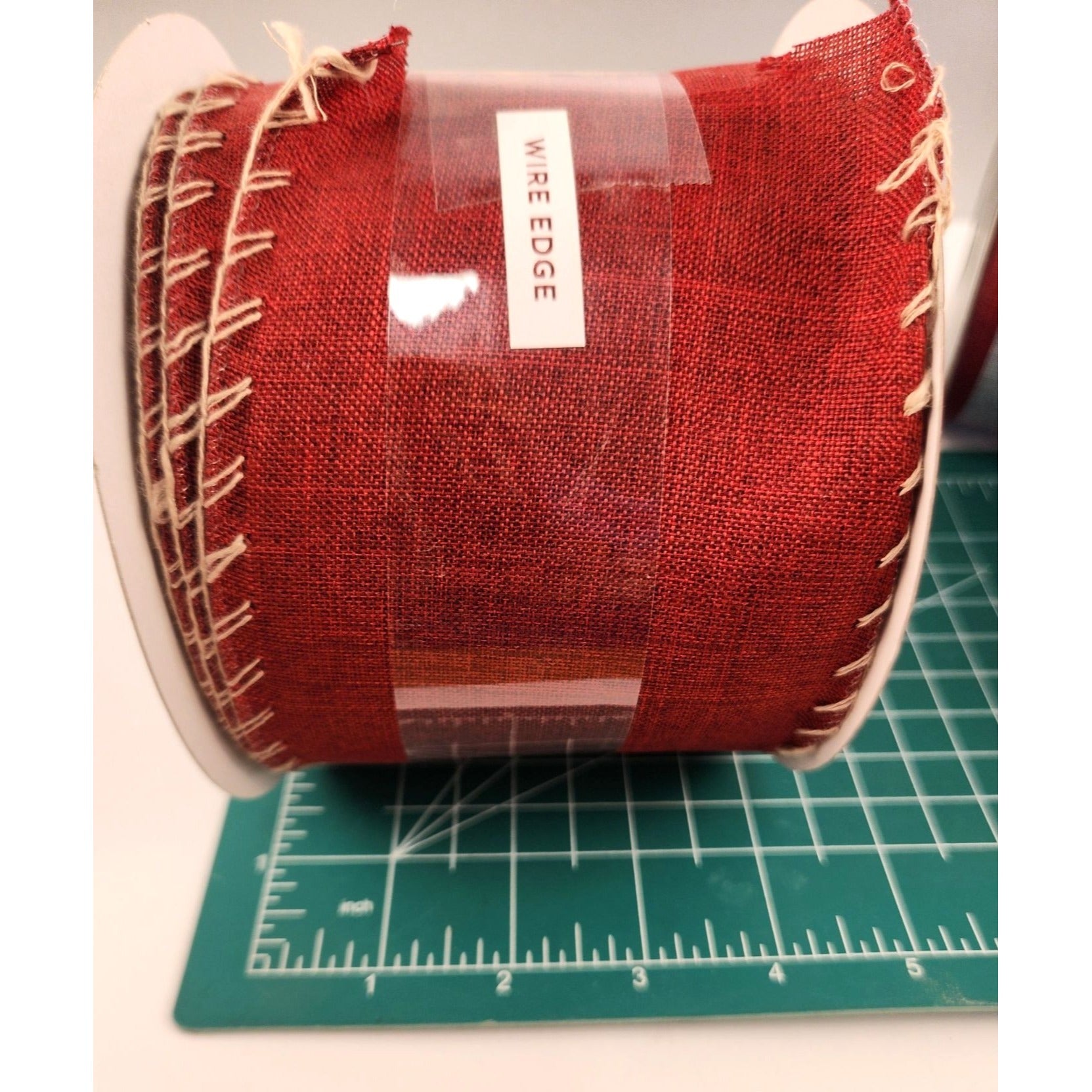 3-Pack Wired Ribbon Set - Buffalo Plaid, Red Burlap & Mushroom Design for Holiday Crafts