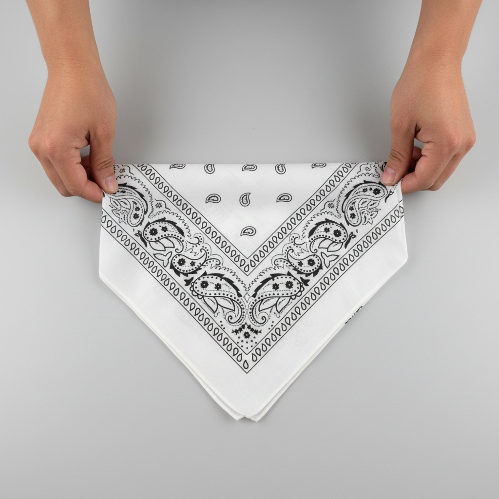 How to tie white bandana cowboy style