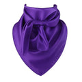 Purple Wild Rag Large Scarf 23x23 Inches  Satin Western Accessory Cowgirl or Cowboy