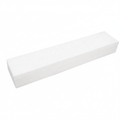 White dry floral foam block smooth dense foam brick on pure white background