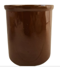 Vintage Hall Brown Crock No 301 USA Pottery Stoneware Crock Rustic Kitchen Storage