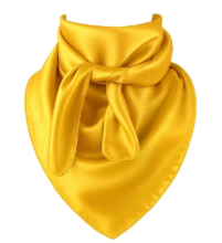 Yellow Wild Rag Scarf 35x35 Satin Western Cowgirl Cowboy Bandana