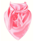 Light Pink Wild Rag Scarf 35x35 Satin Western Cowgirl Cowboy Bandana