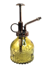 Olive Green Glass Plant Mister Spray Bottle Orchid Bonsai Air Plant 6oz