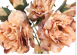 Blush Peach Faux Peony Stem 18 Inch Wedding Artificial Silk Flower Large Bloom Decor