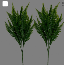 Artificial Fern Bushes UV Resistant Faux Fern Stems Set of 2 Wreath Supplies Farmhouse Decor