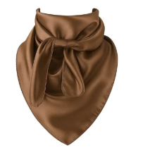 Saddle Brown Wild Rag Scarf 35x35 Satin Western Cowgirl Cowboy Bandana