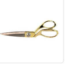 Gold Handle Sewing Scissors 8 Inch Stainless Steel Silver Blades Tailor Shears Fabric Cutting