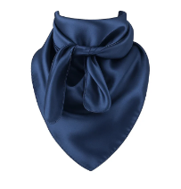 Navy Blue Wild Rag Scarf 35x35 Satin Western Cowgirl Cowboy Bandana