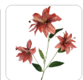 Luxury Artificial Tiger Lily Stem 34 Inch | Designer Artificial Silk Floral | Blush Pink Faux Lily | Elegant Wedding Home Decor