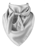 Silver Gray Wild Rag Scarf 35x35 Satin Western Cowgirl Cowboy Bandana