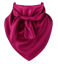 Dark Pink Wild Rag Scarf 35x35 Satin Western Cowgirl Cowboy Bandana