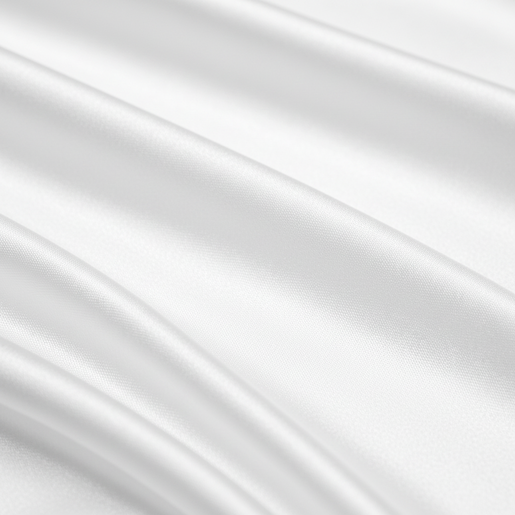 Close up white satin fabric texture detail silk feel