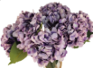 Lavender Purple Faux Hydrangea Stem 18 Inch Wedding Artificial Flower Large Bloom Decor