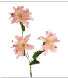 Luxury Artificial Blush Pink Lily Stem 34 Inch | Faux Lily Floral Decor | Romantic Botanical Home Accent | Modern Cottagecore Style