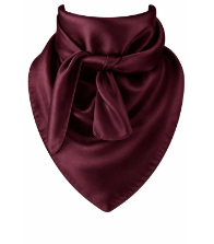 Eggplant Purple Wild Rag Scarf 35x35 Satin Western Cowgirl Cowboy Bandana