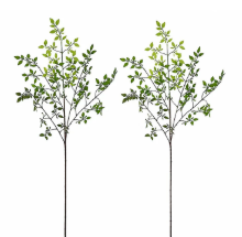 Faux Greenery Stems Set of 2 Artificial Leaf Branches Tall Faux Foliage Stems Wedding Greenery Farmhouse Decor