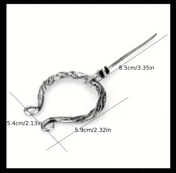 Silver Vine Scarf Clip Brooch – Elegant Scarf Slide & Shawl Pin for Women – Secure Scarf Holder, Lightweight Wrap Fastener