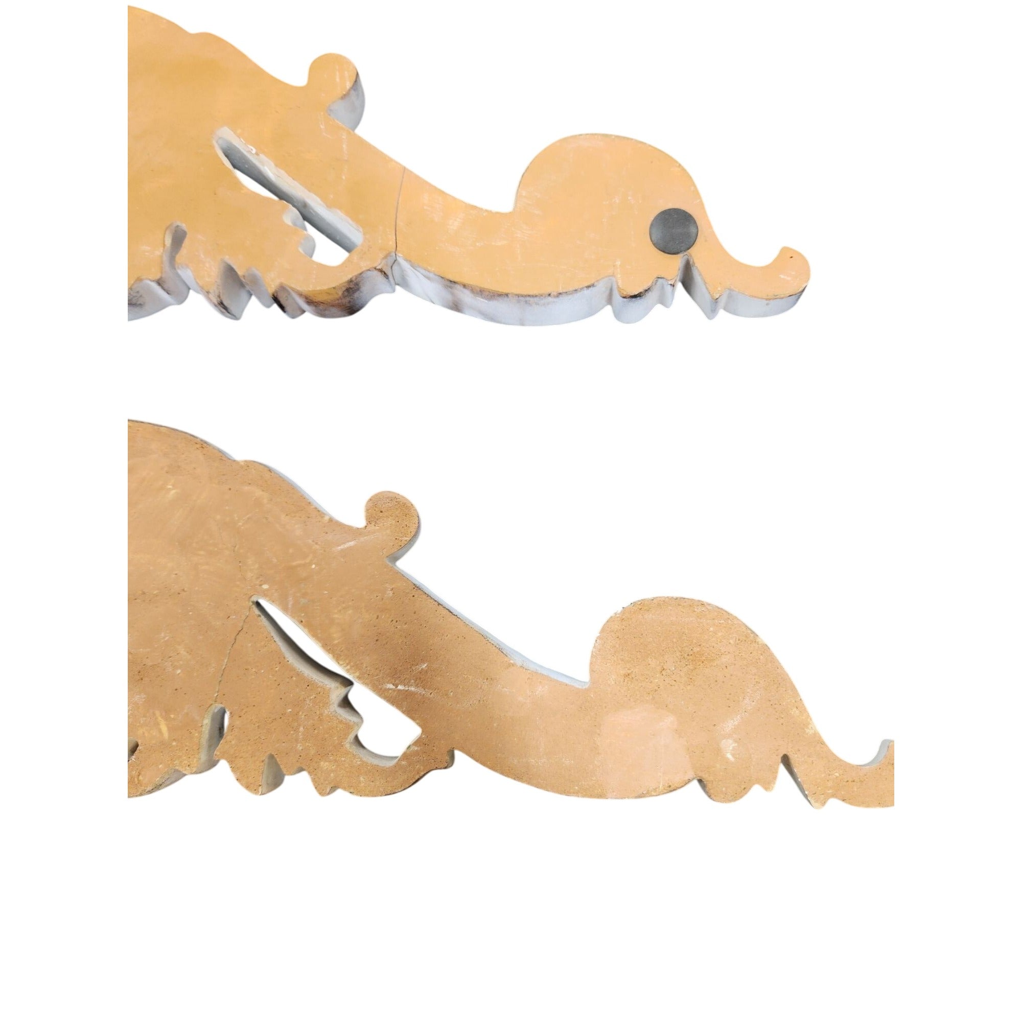 Ornate Decorative Overdoor Pediments Set Of 2 Resin Embellishments Floral Accents
