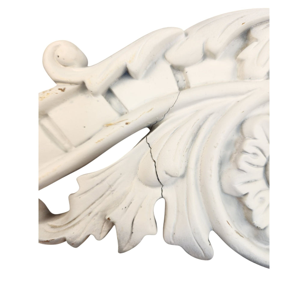 Ornate Decorative Overdoor Pediments Set Of 2 Resin Embellishments Floral Accents