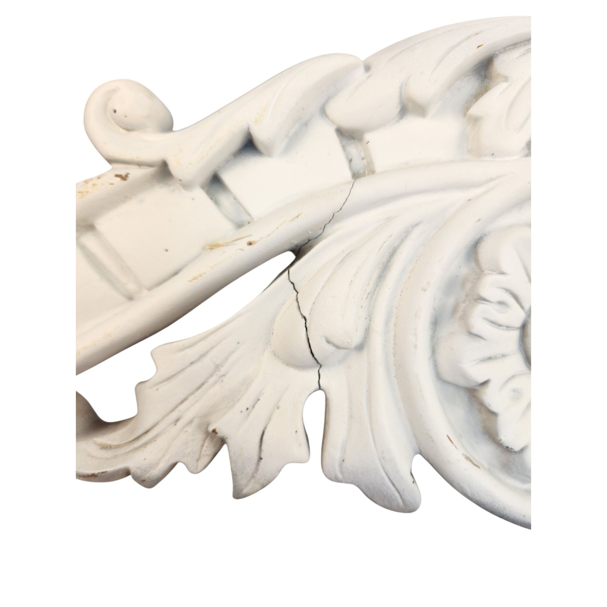 Ornate Decorative Overdoor Pediments Set Of 2 Resin Embellishments Floral Accents