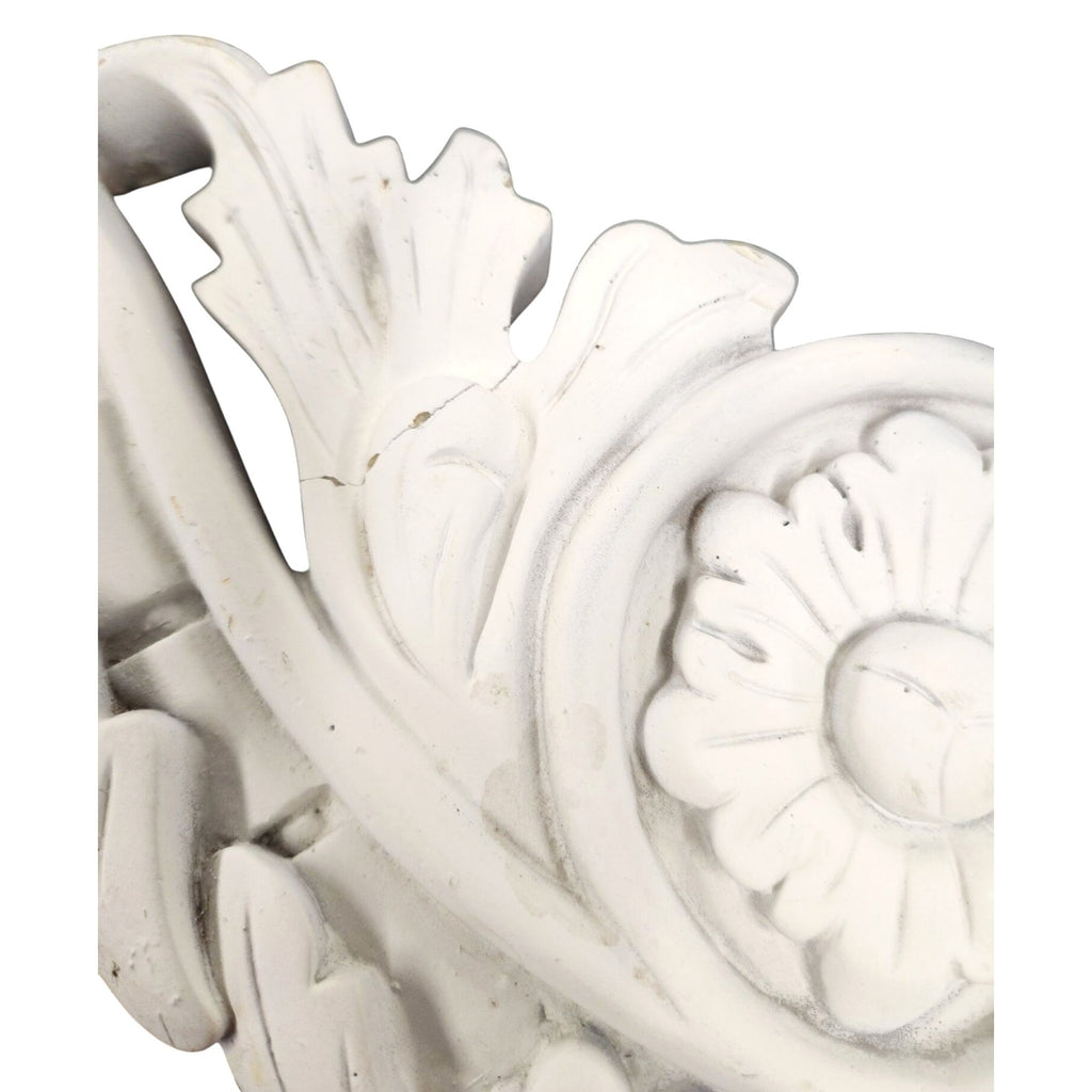 Ornate Decorative Overdoor Pediments Set Of 2 Resin Embellishments Floral Accents