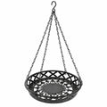 Black Metal Hanging Planter Basket 12" Rustic Farmhouse Boho Indoor Outdoor