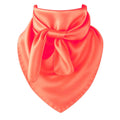 Coral Wild Rag Scarf 35x35 Satin Western Cowgirl Cowboy Bandana