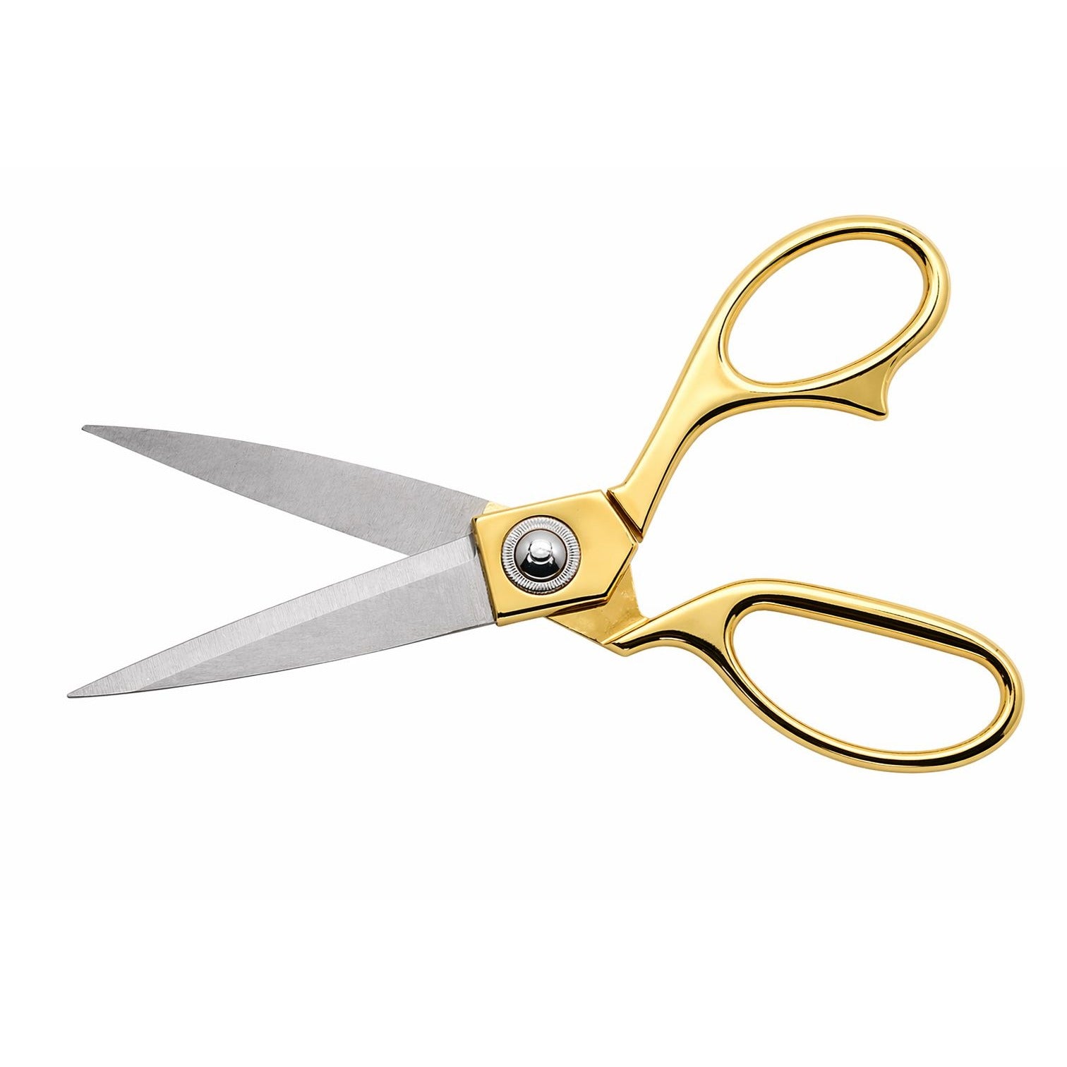 Gold Handle Sewing Scissors 8 Inch Stainless Steel Silver Blades Tailor Shears Fabric Cutting