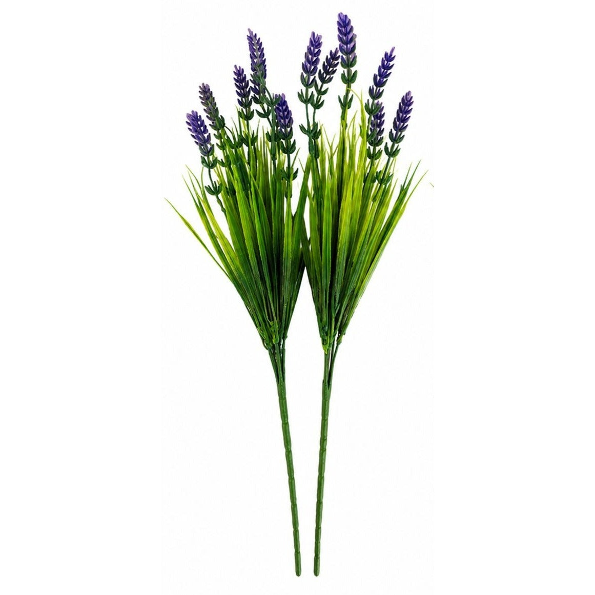 Faux Lavender Bunches UV Resistant Artificial Lavender Flowers Set of 2 Farmhouse Decor Outdoor Porch Decor Purple Floral