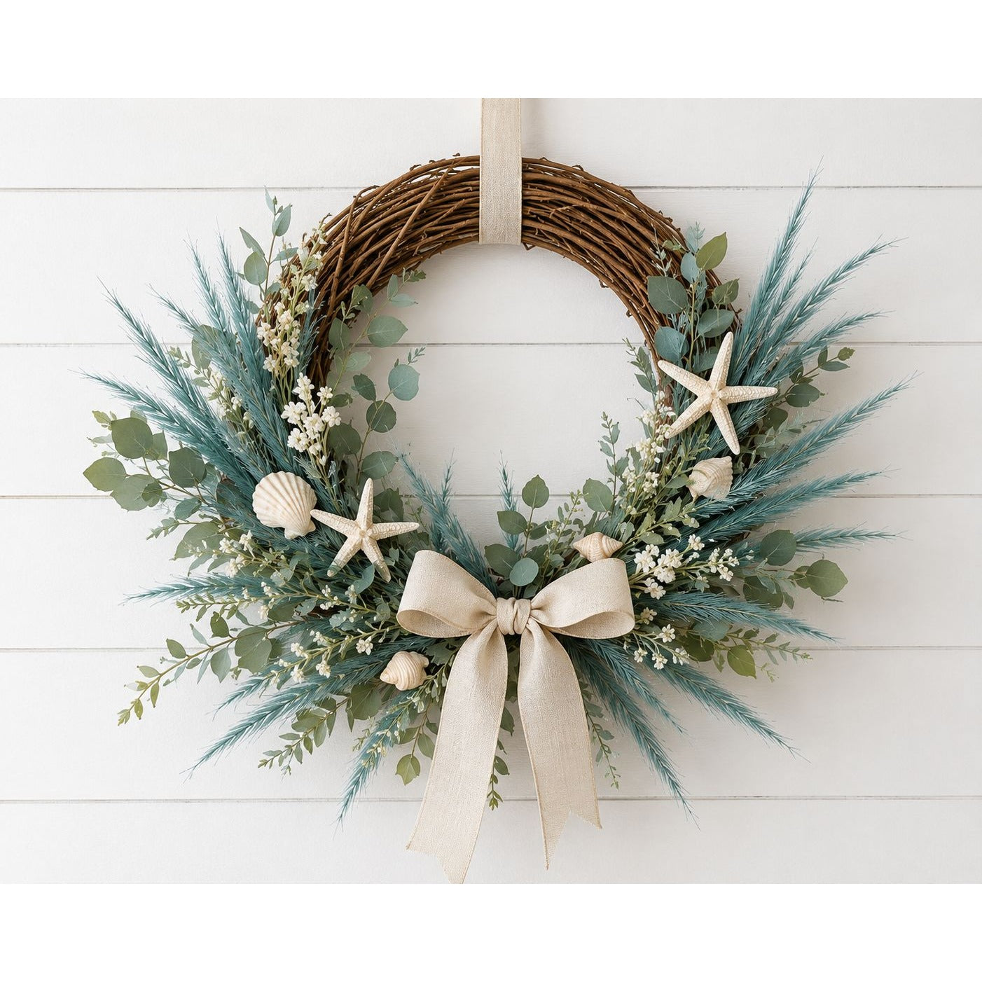 Teal Pampas Grass Stems 13 Pc Wispy Artificial Filler Grass 16 Inch Faux Floral Swag Wreath Vase Decor